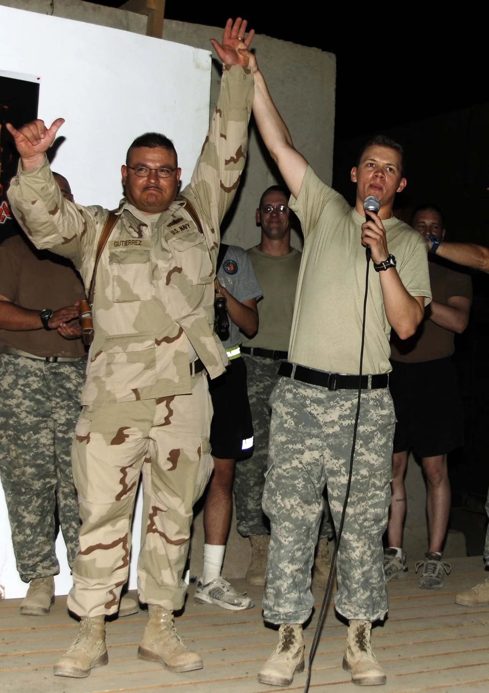 I-Rock Iraq Karaoke competition at Camp Victory in Baghdad in September 2006