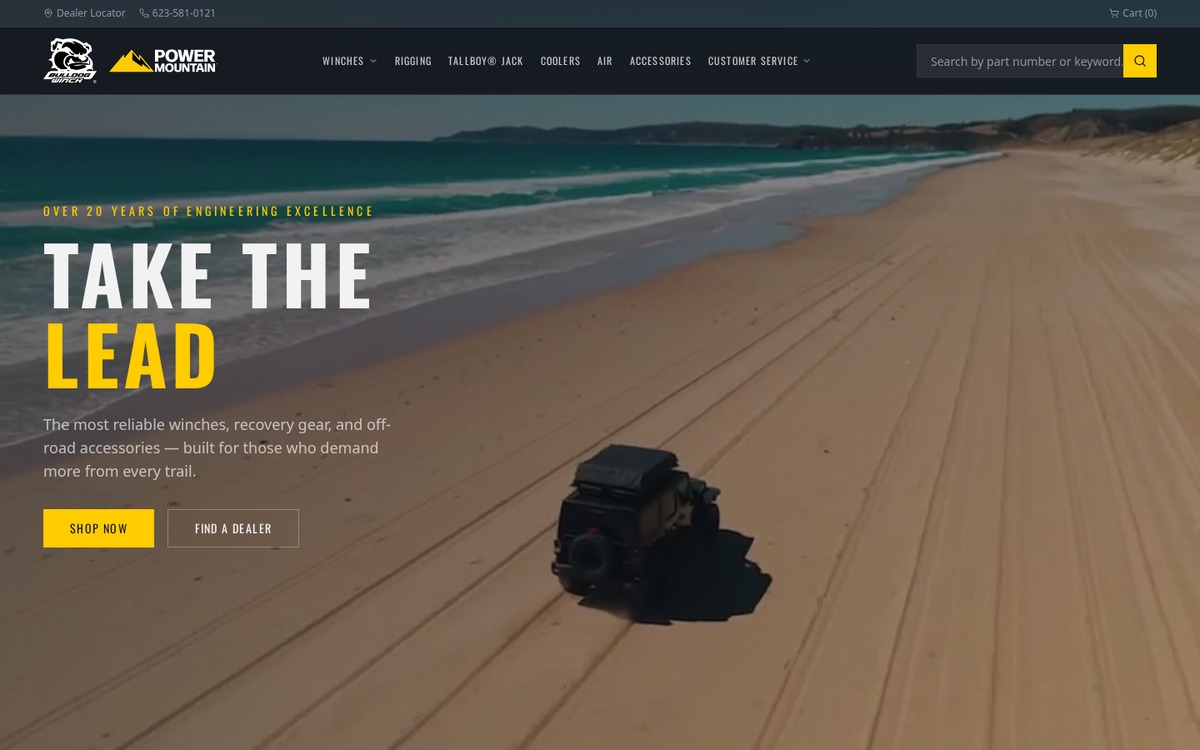 Bulldog Winch website preview